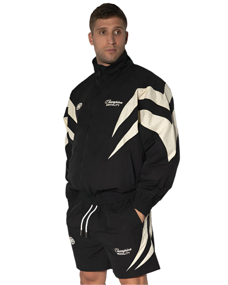 Engage Champion Mentality Track Shorts - Black/White