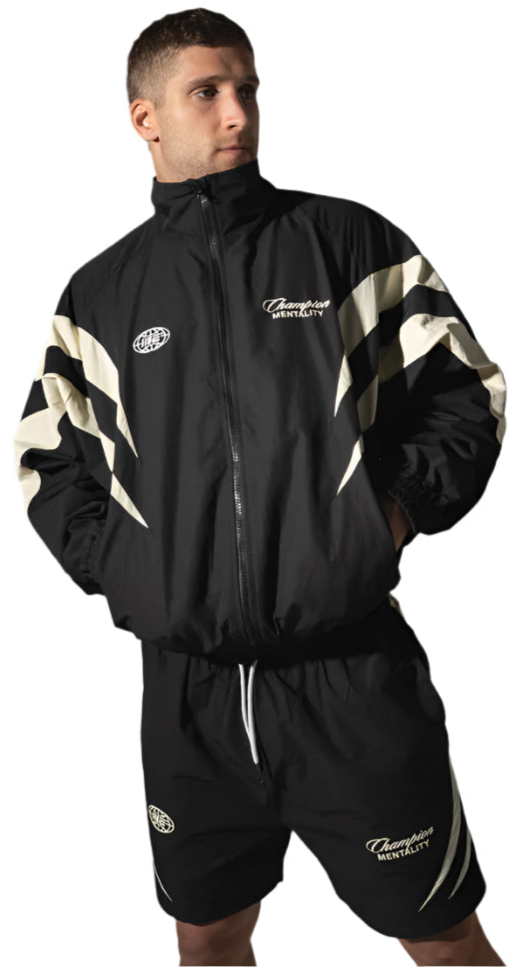 Engage Champion Mentality Track Shorts - Black/White