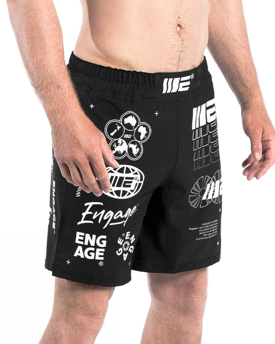 Engage Billboard MMA Grappling Shorts - Black