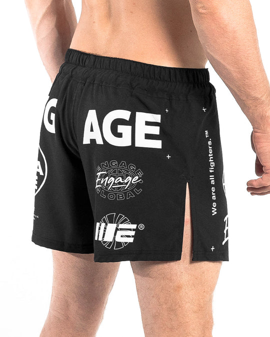 Engage Billboard MMA Hybrid Shorts - Black