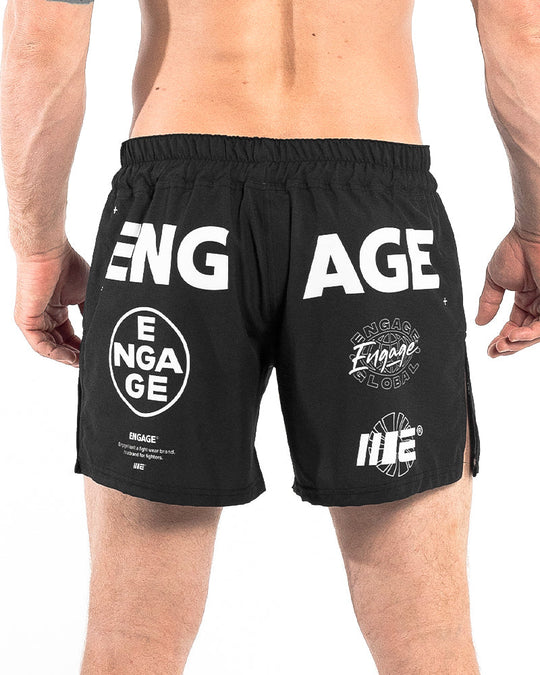 Engage Billboard MMA Hybrid Shorts - Black