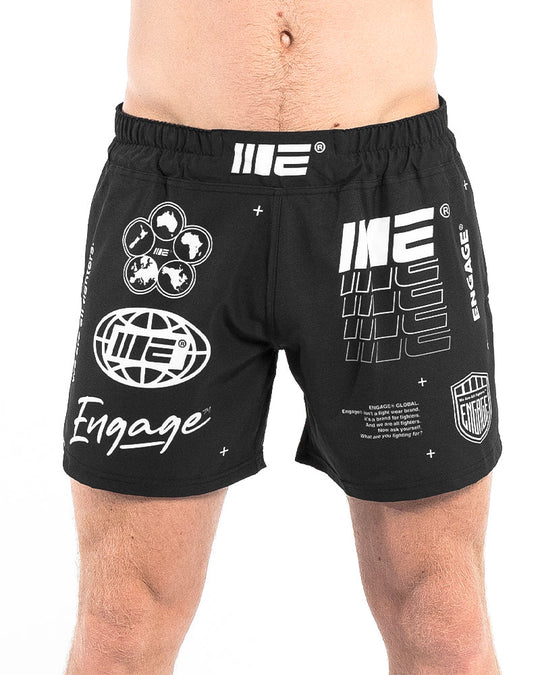 Engage Billboard MMA Hybrid Shorts - Black