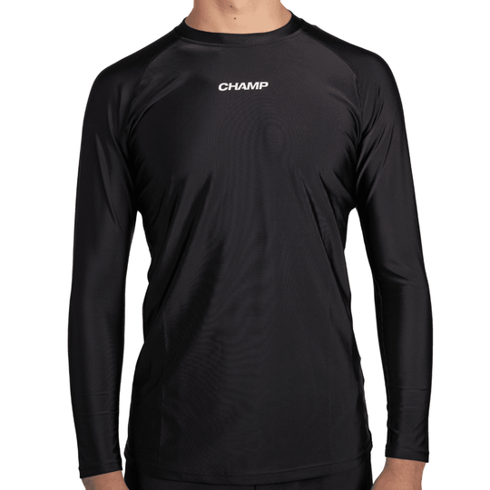 Champ Motion+ Long Sleeve Rashguard Rashguards Champ Black Small