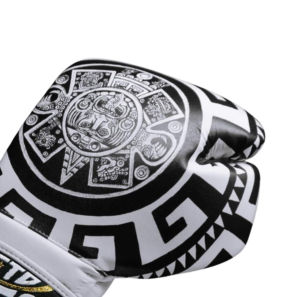 Cleto Reyes Aztec Calendar Boxing Gloves Black/White Boxing Gloves Cleto Reyes