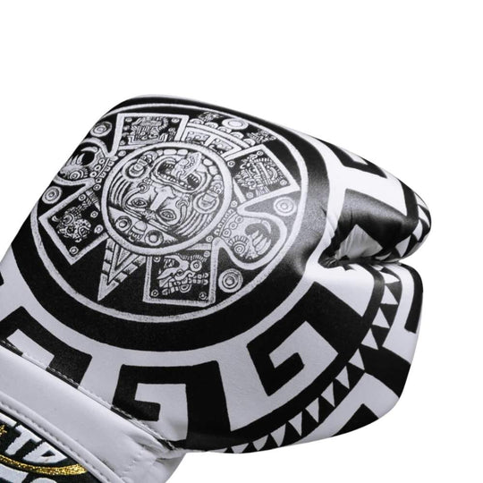 Cleto Reyes Aztec Calendar Boxing Gloves Black/White Boxing Gloves Cleto Reyes