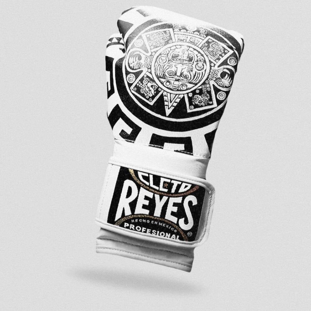 Cleto Reyes Aztec Calendar Boxing Gloves Black/White Boxing Gloves Cleto Reyes