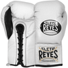 Cleto Reyes Official Professional Boxing Gloves - White/Black - 10 oz
