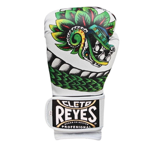 Cleto Reyes Quetzalcoatl Boxing Gloves White/Green Boxing Gloves Cleto Reyes