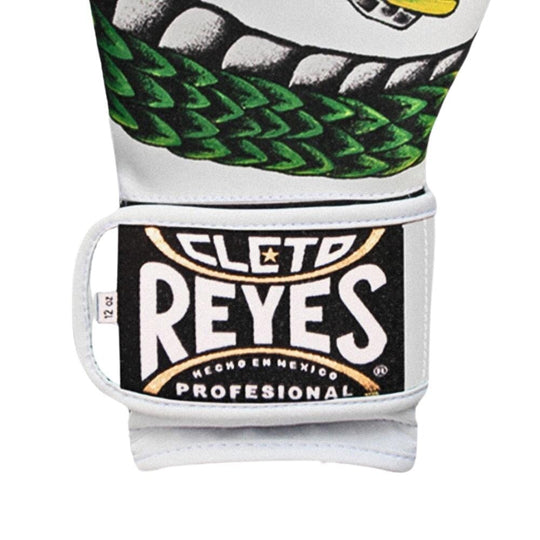 Cleto Reyes Quetzalcoatl Boxing Gloves White/Green Boxing Gloves Cleto Reyes