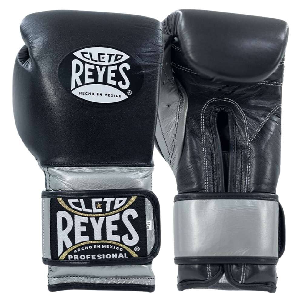 Cleto Reyes Tuxedo Boxing Gloves Black/Silver Boxing Gloves Cleto Reyes Black/Silver 12oz