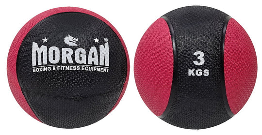 Morgan 2 tone Commercial Rubber Medicine Ball Set Of 5 - 3 + 4 + 5 + 7 + 10kg