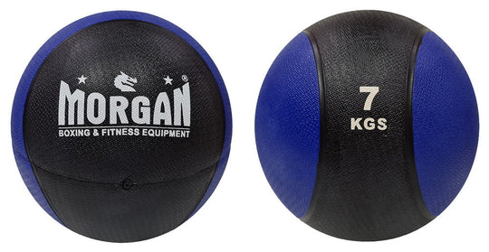 Morgan 2 tone Commercial Rubber Medicine Ball Set Of 5 - 3 + 4 + 5 + 7 + 10kg