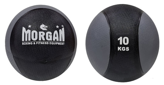 Morgan 2 tone Commercial Rubber Medicine Ball Set Of 5 - 3 + 4 + 5 + 7 + 10kg