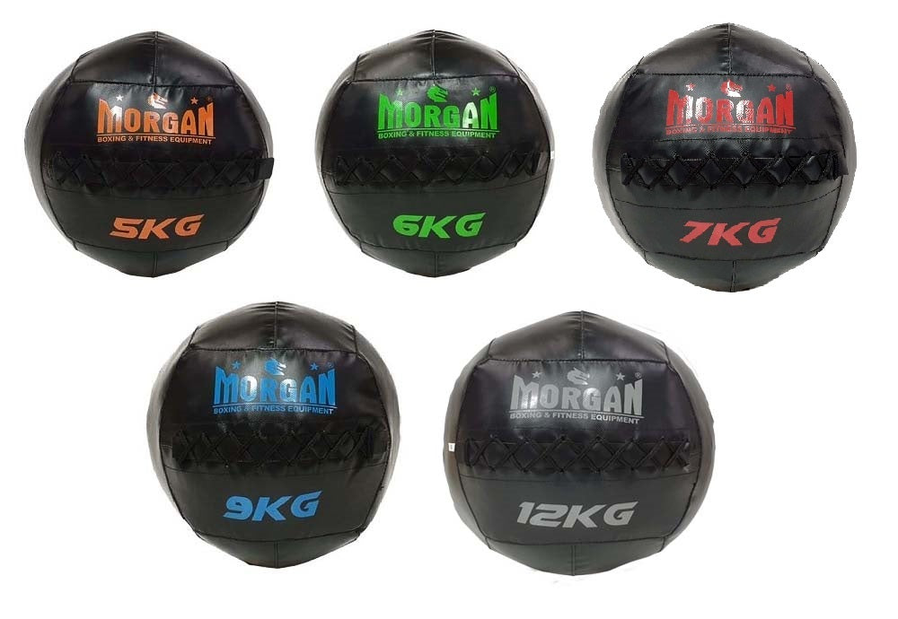 Morgan Cross Functional Fitness Wall Ball Set Of 5 - 5 + 6 + 7 + 9 + 12kg