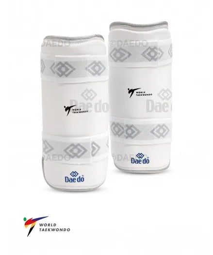 Daedo WT Approved Shin Guards - Silver Fit