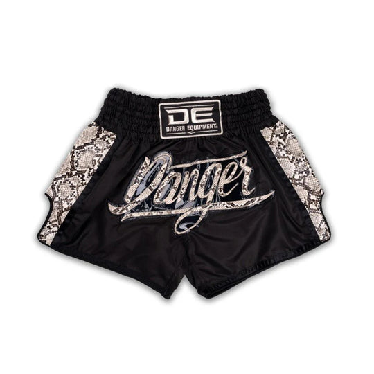 Danger Wild Line Muay Thai Shorts - Black/Yellow