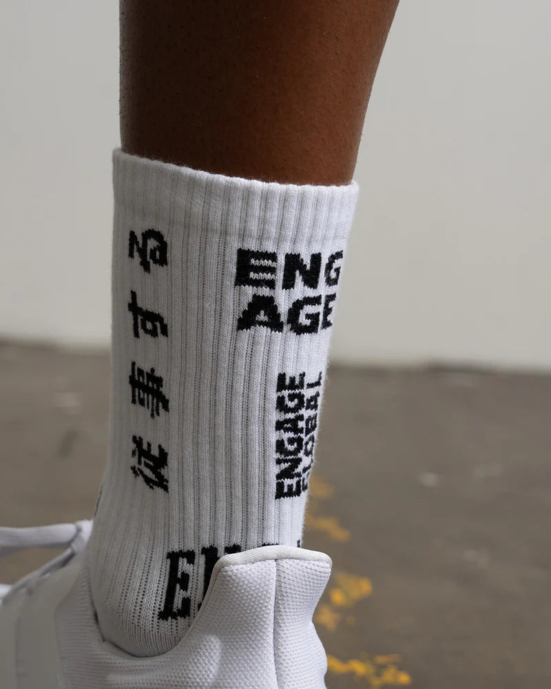 Engage Billboard Socks 2-Pack - Black And White