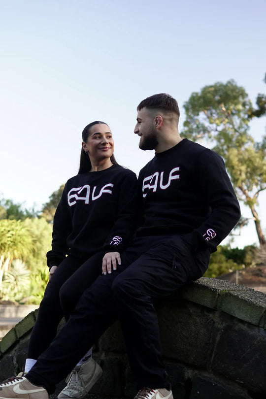 64UF Unisex Sweater - Black