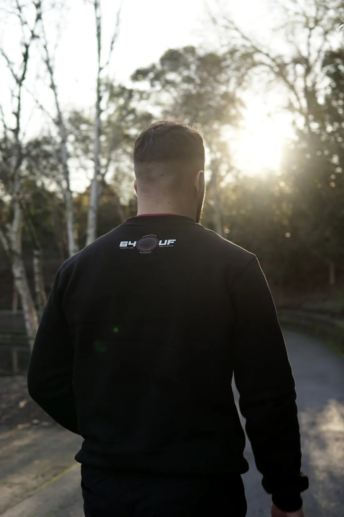 64UF Unisex Sweater - Black