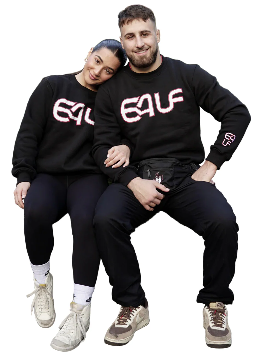 64UF Unisex Sweater - Black