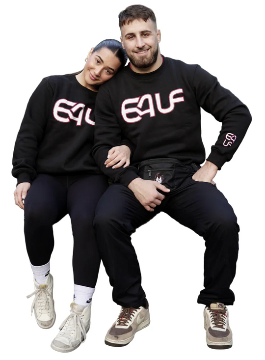 64UF Unisex Sweater - Black