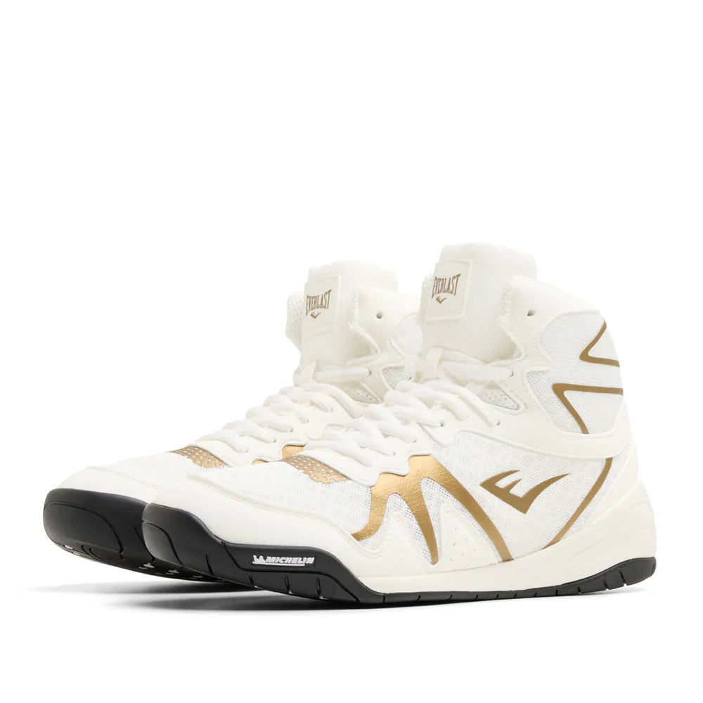 Everlast Pivt Boxing Boots - White/Gold