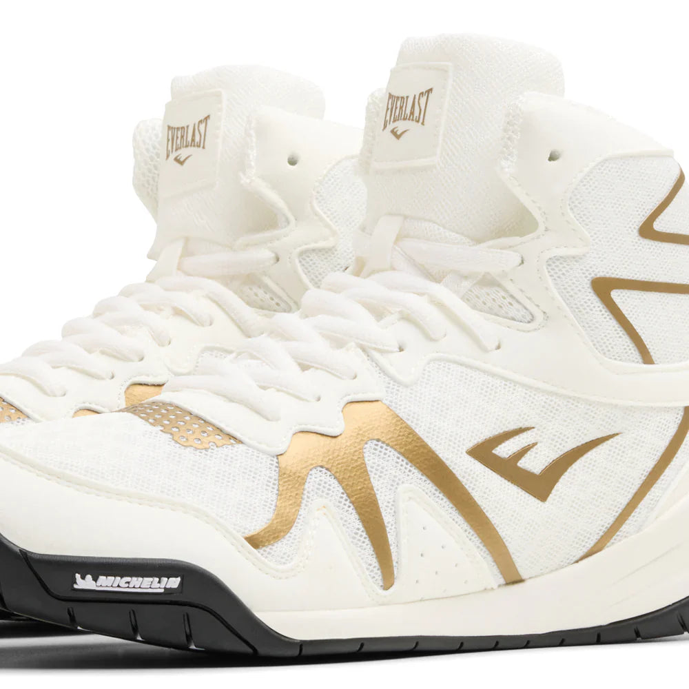 Everlast Pivt Boxing Boots - White/Gold