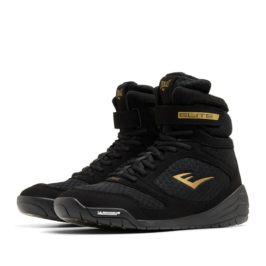 Everlast Elite2 Pro Hi-Top Boxing Boots - Black/Gold