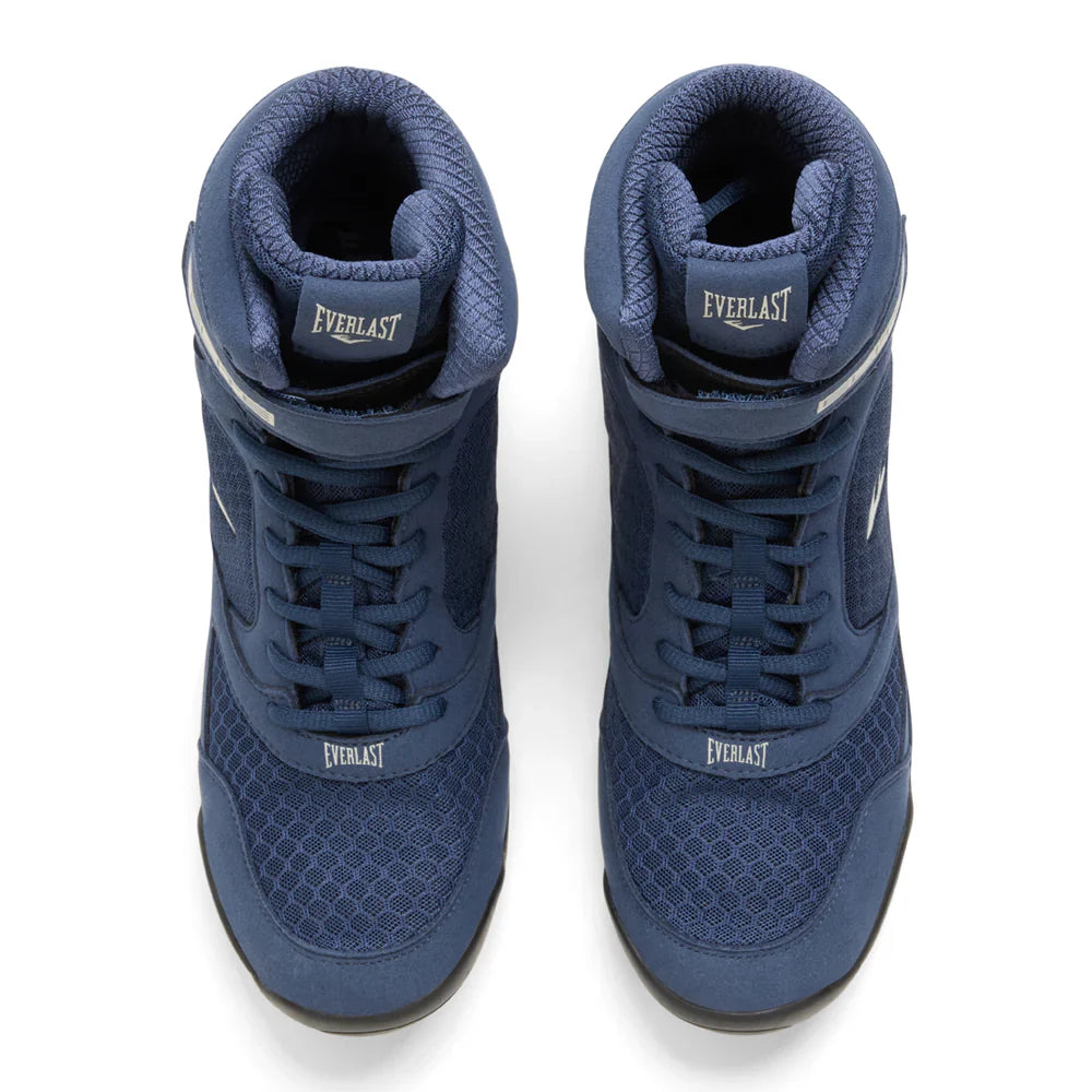 Everlast Elite2 Pro Hi-Top Boxing Boots - Navy/White