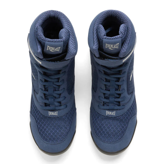 Everlast Elite2 Pro Hi-Top Boxing Boots - Navy/White