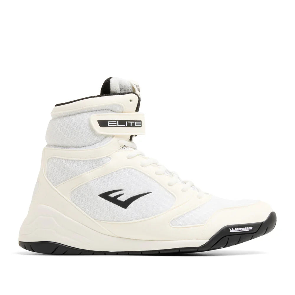 Everlast Elite2 Pro Hi-Top Boxing Boots - White/Black
