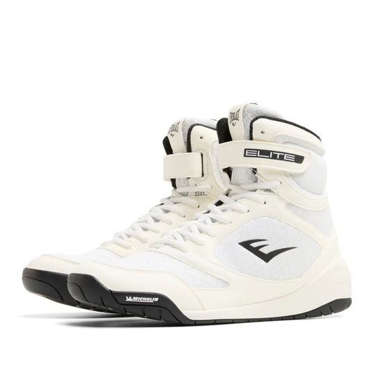 Everlast Elite2 Pro Hi-Top Boxing Boots - White/Black