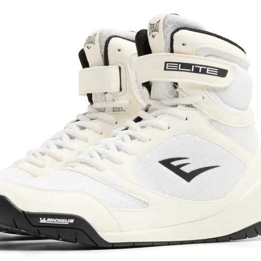 Everlast Elite2 Pro Hi-Top Boxing Boots - White/Black