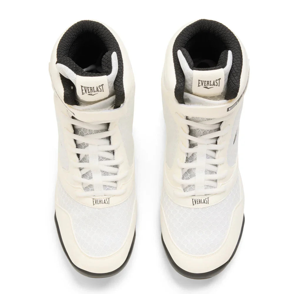 Everlast Elite2 Pro Hi-Top Boxing Boots - White/Black
