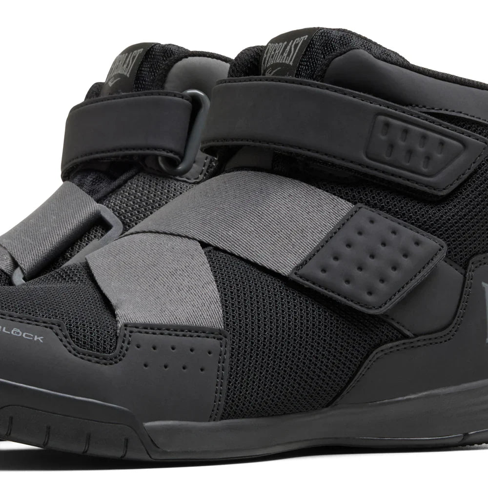 Everlast Powerlock X-Trainer Boxing Shoes - Black/Grey