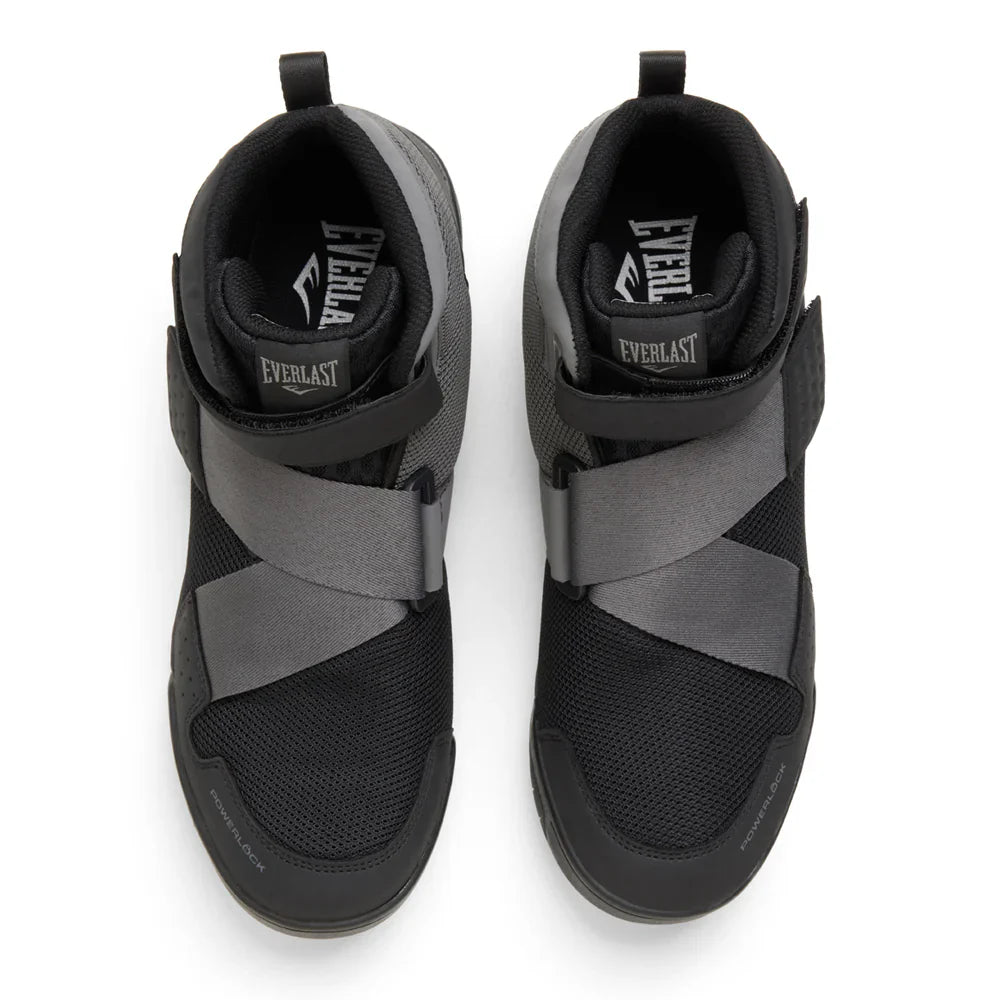Everlast Powerlock X-Trainer Boxing Shoes - Black/Grey