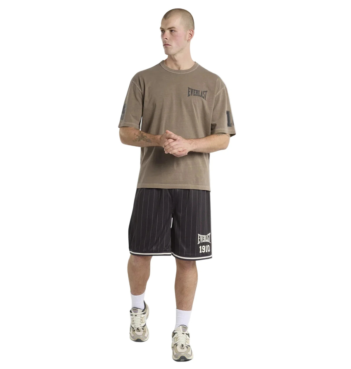 Everlast Box Fit Crew Tee - Walnut