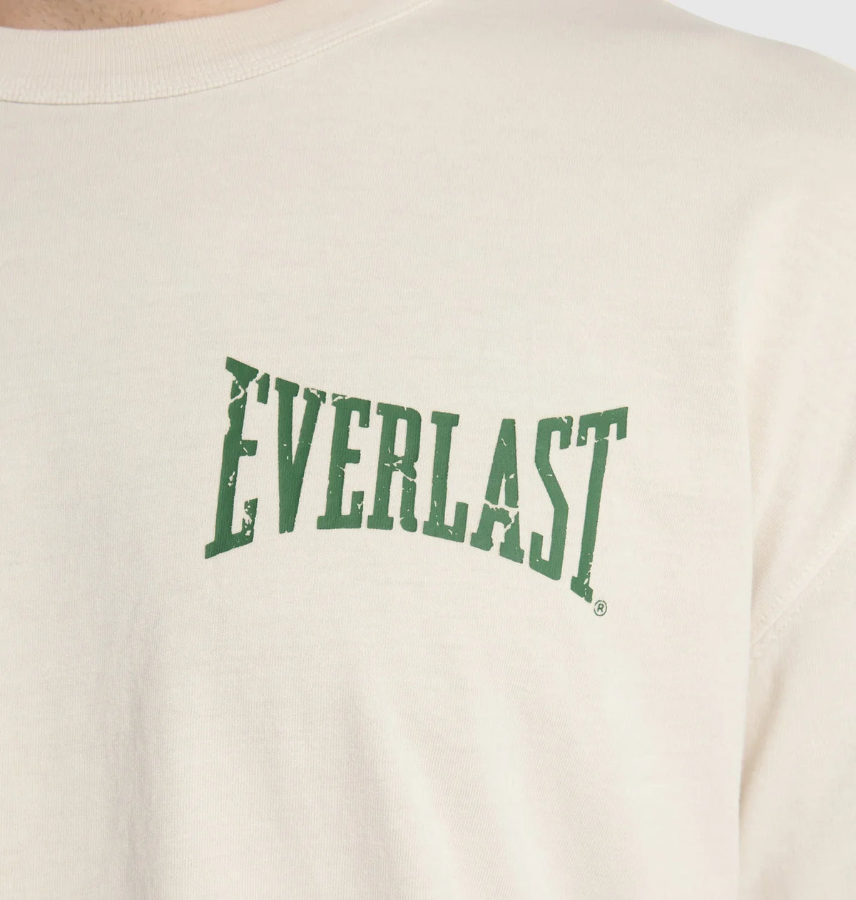 Everlast Box Fit Crew Tee - Vintage White