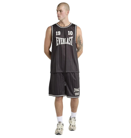 Everlast Pinstripe Mesh Tank - Black