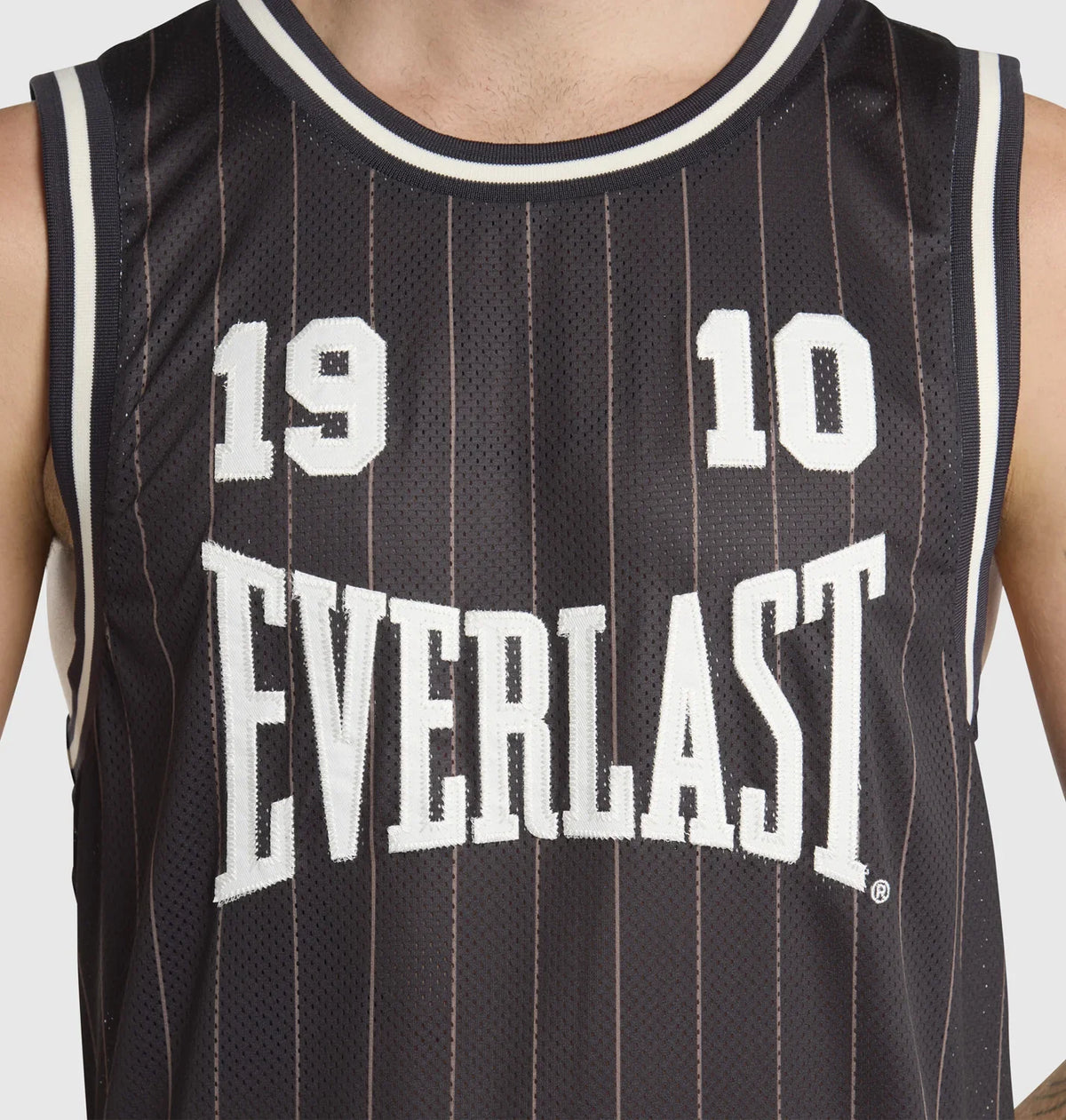 Everlast Pinstripe Mesh Tank - Black