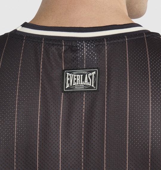 Everlast Pinstripe Mesh Tank - Black