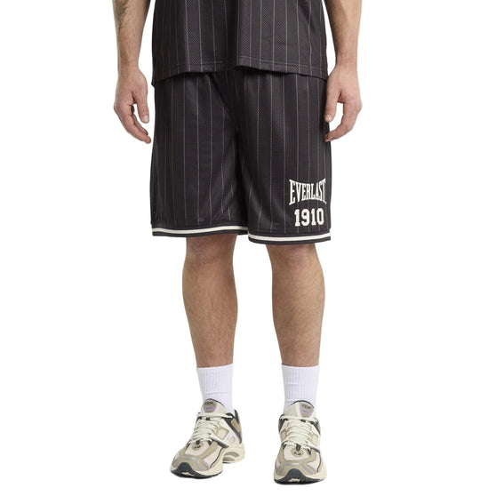 Everlast Pinstripe Mesh Court Shorts - Black