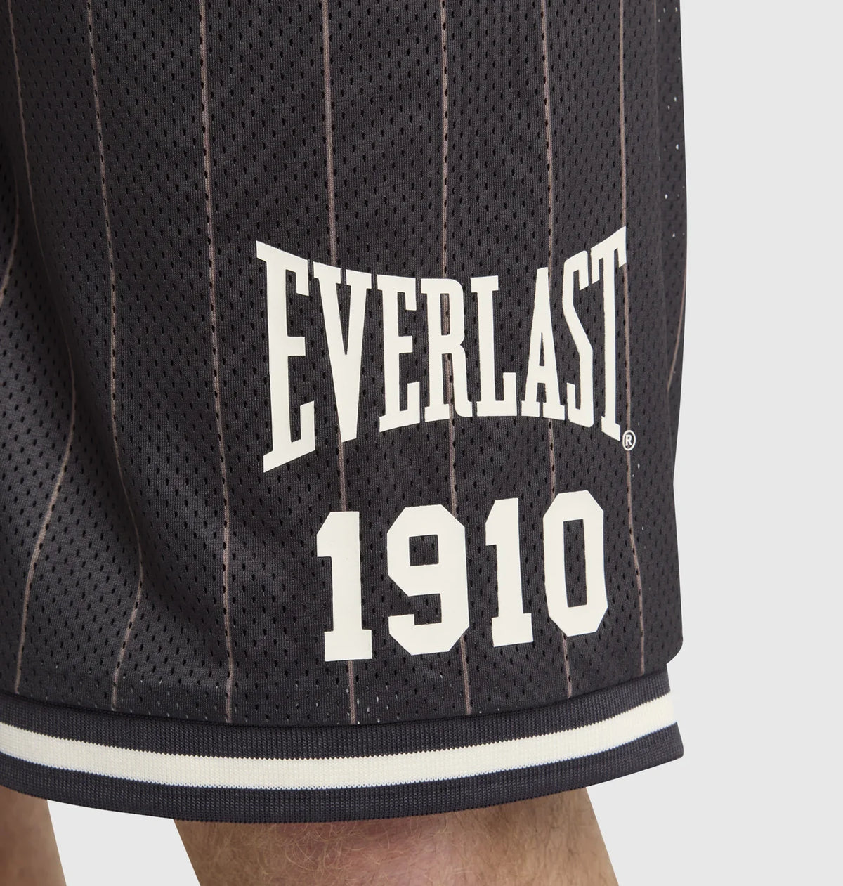 Everlast Pinstripe Mesh Court Shorts - Black