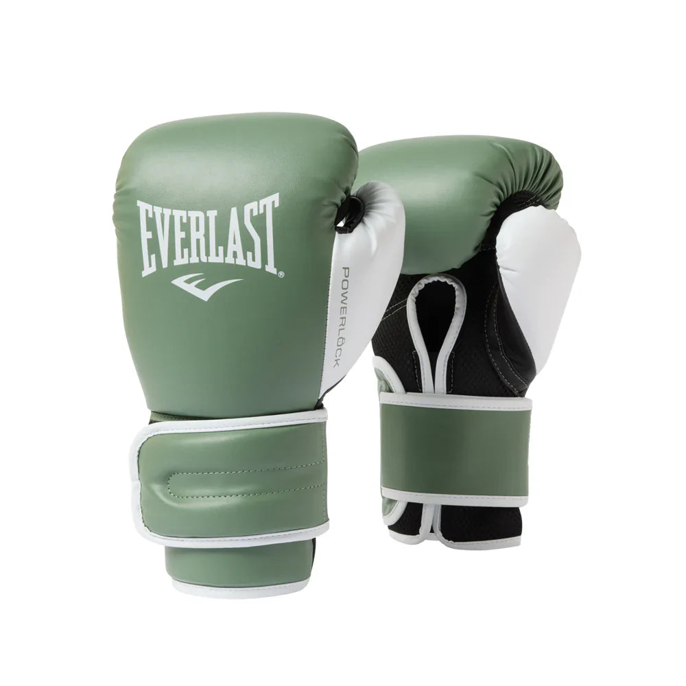 Everlast Power Lock 2 Training Gloves - Army Green/White