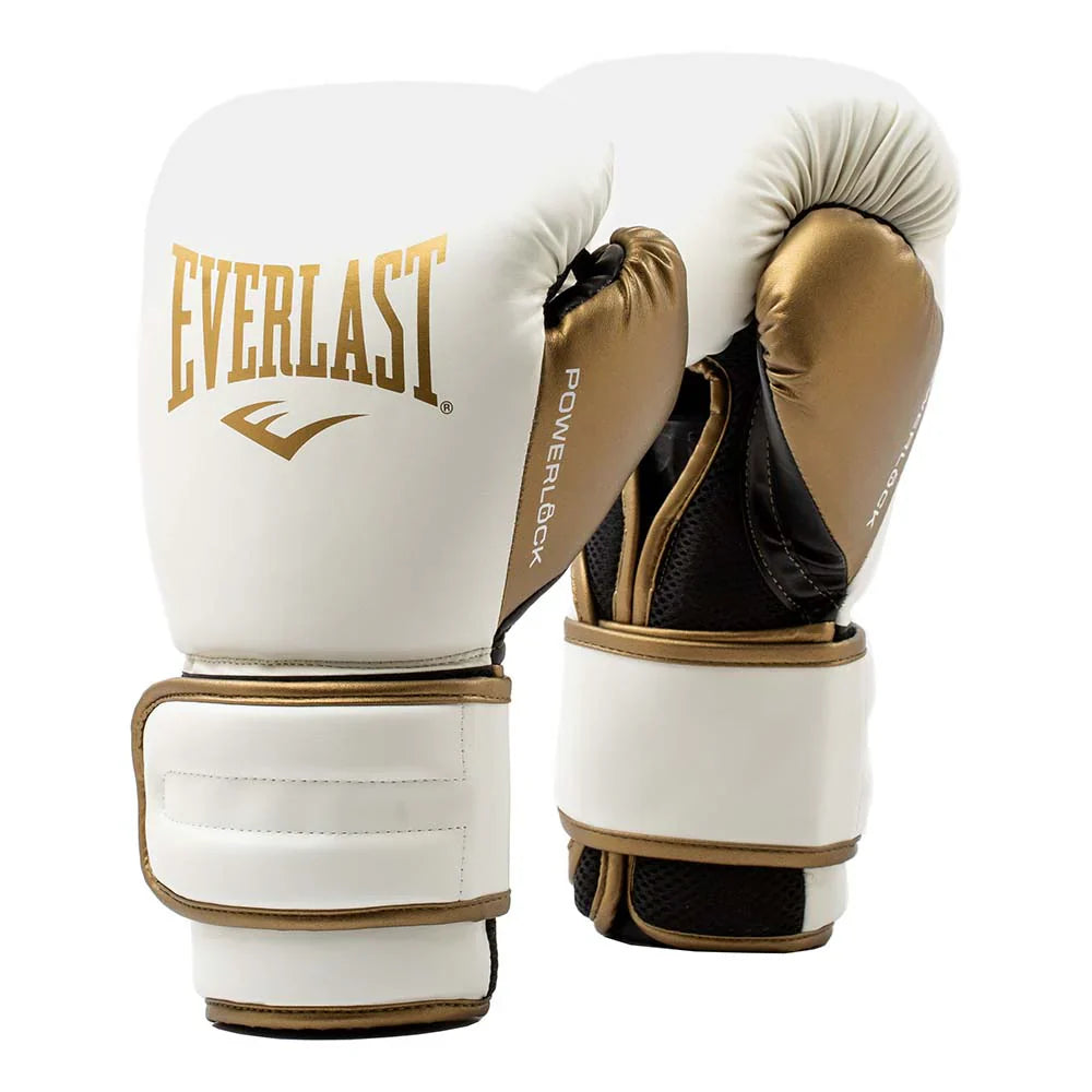 Everlast Power Lock 2 Training Gloves - White/Gold