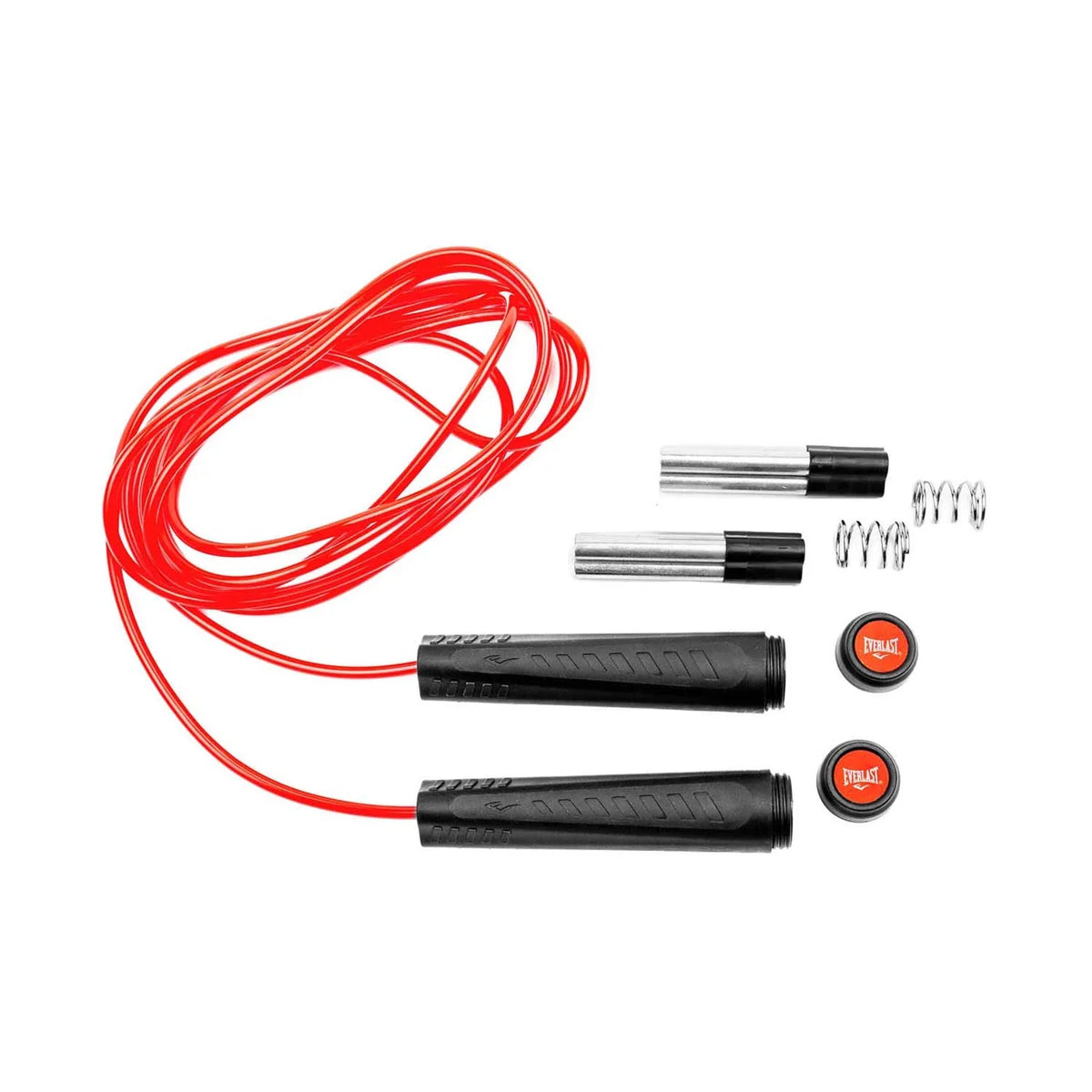 Everlast Adjustable Weighted Jump Rope - Black/Red