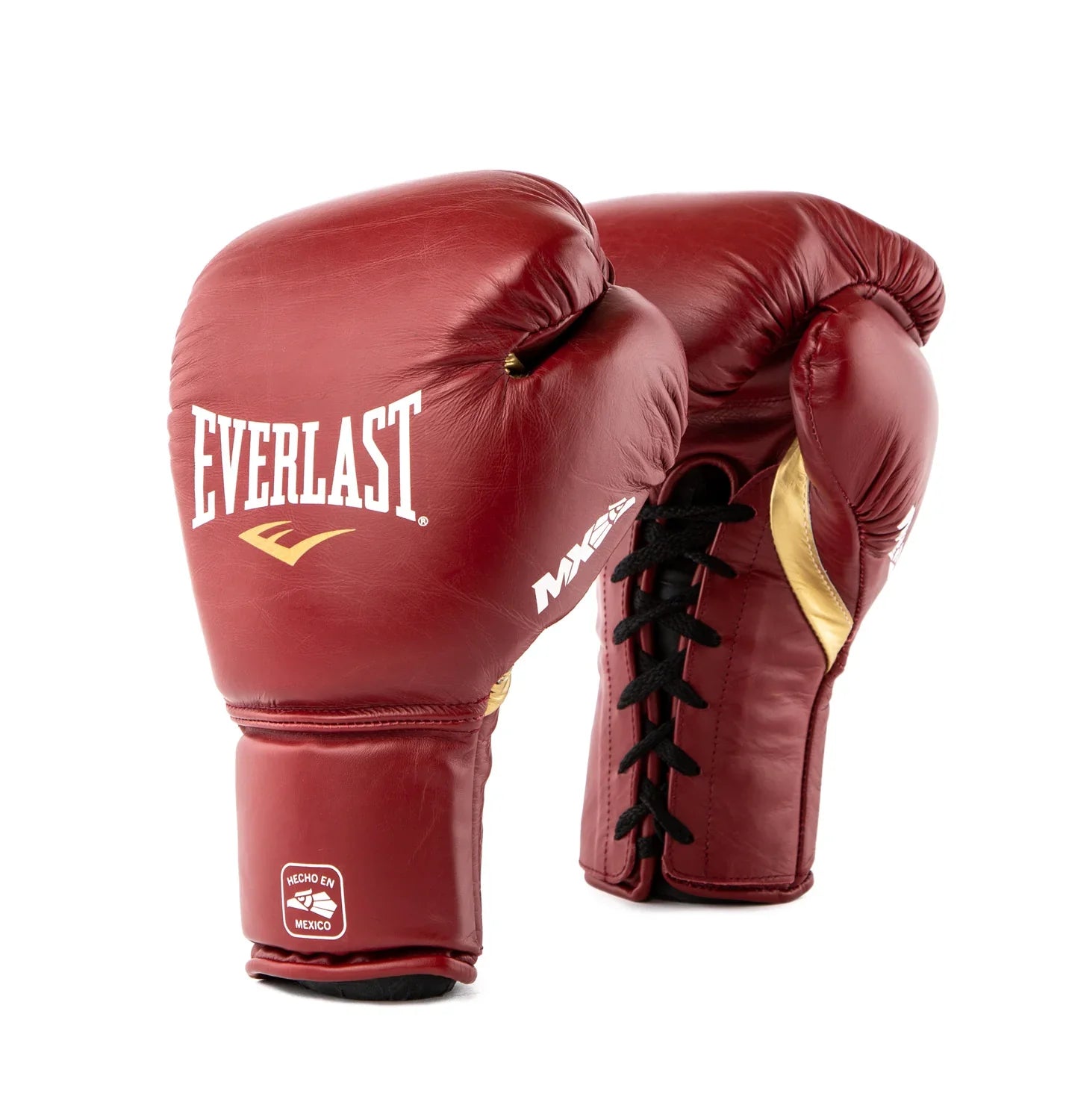 Everlast MX2 Pro Lace Up Training Gloves - Red/Gold