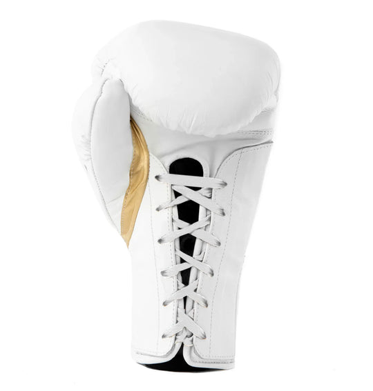 Everlast MX2 Pro Lace Up Training Gloves - White/Gold