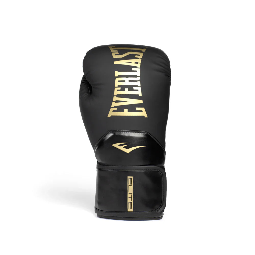 Everlast Elite 2 Boxing Gloves - Black/Gold