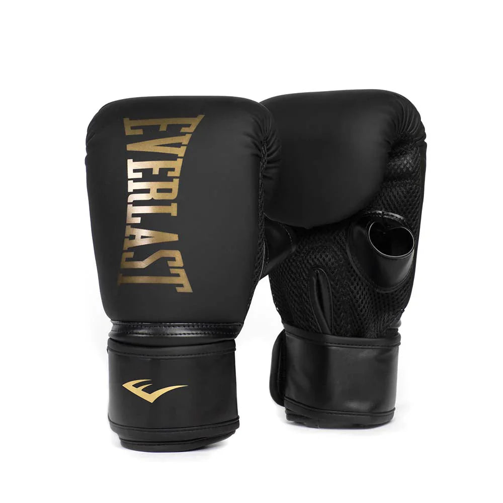 Everlast Elite Cardio Boxing Gloves - Black/Gold